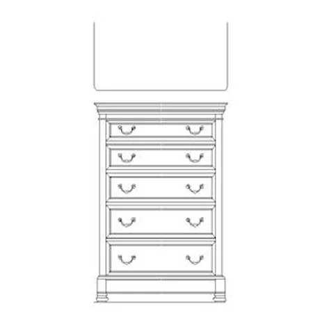 Six Drawer Toulon Chest